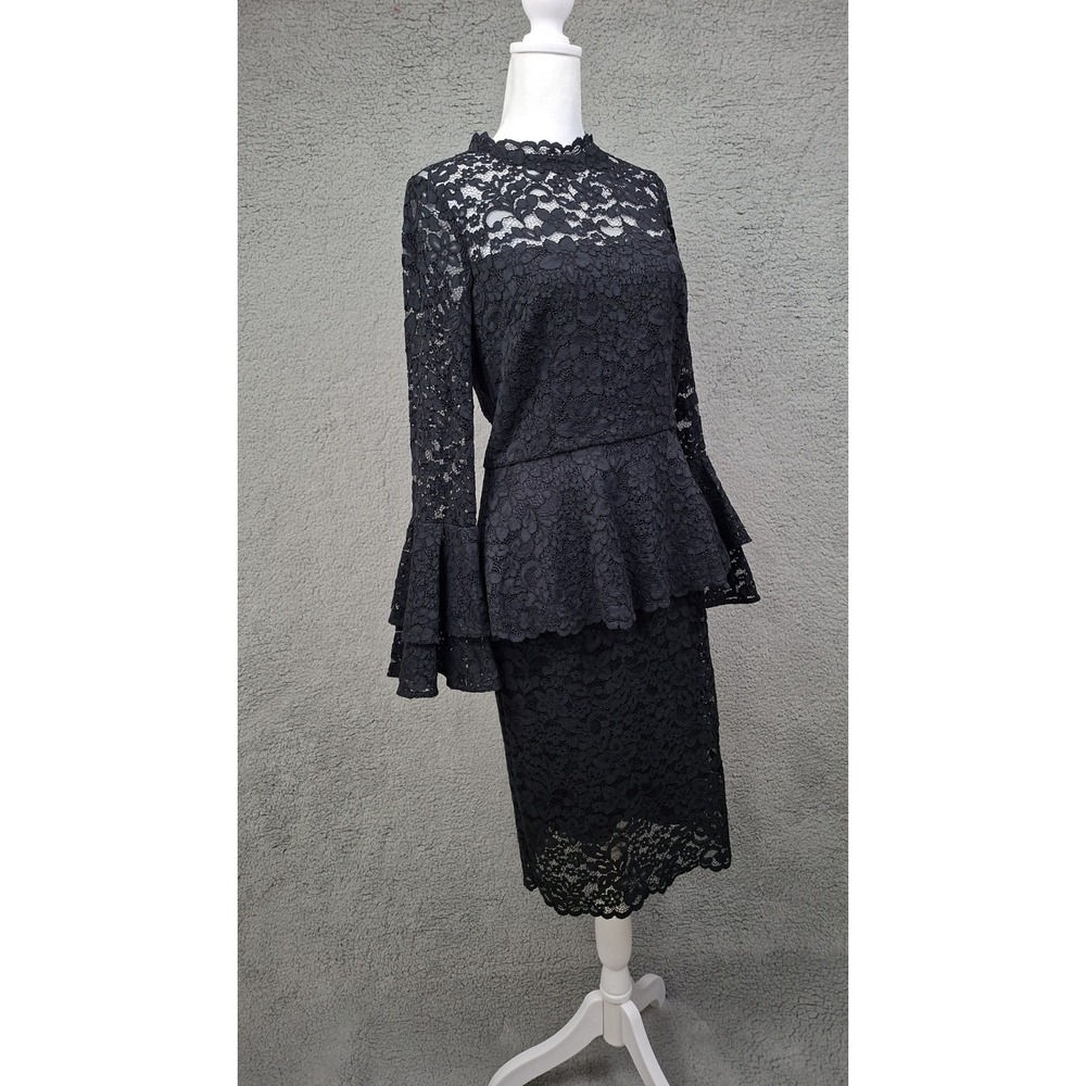 Teri Jon Rickie Freeman Size 6 Top Sz 4 Skirt 2 Piece Lace Whimsigoth Set